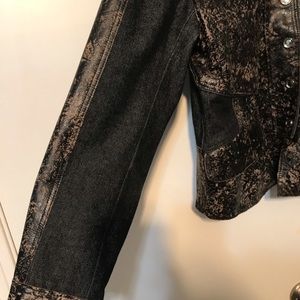 Harley Davidson leather/denim jacket